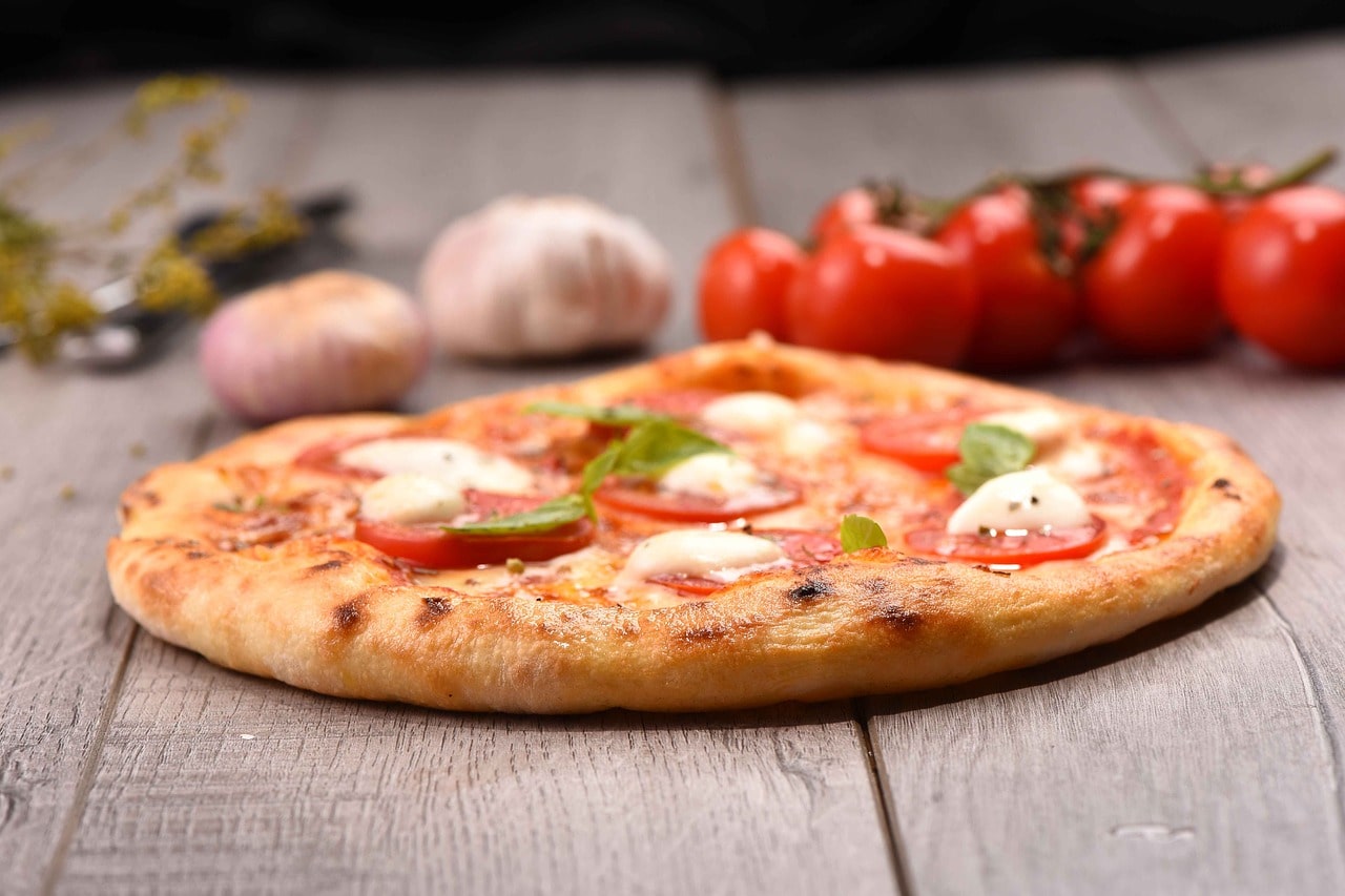 pizza, margherita, rosii