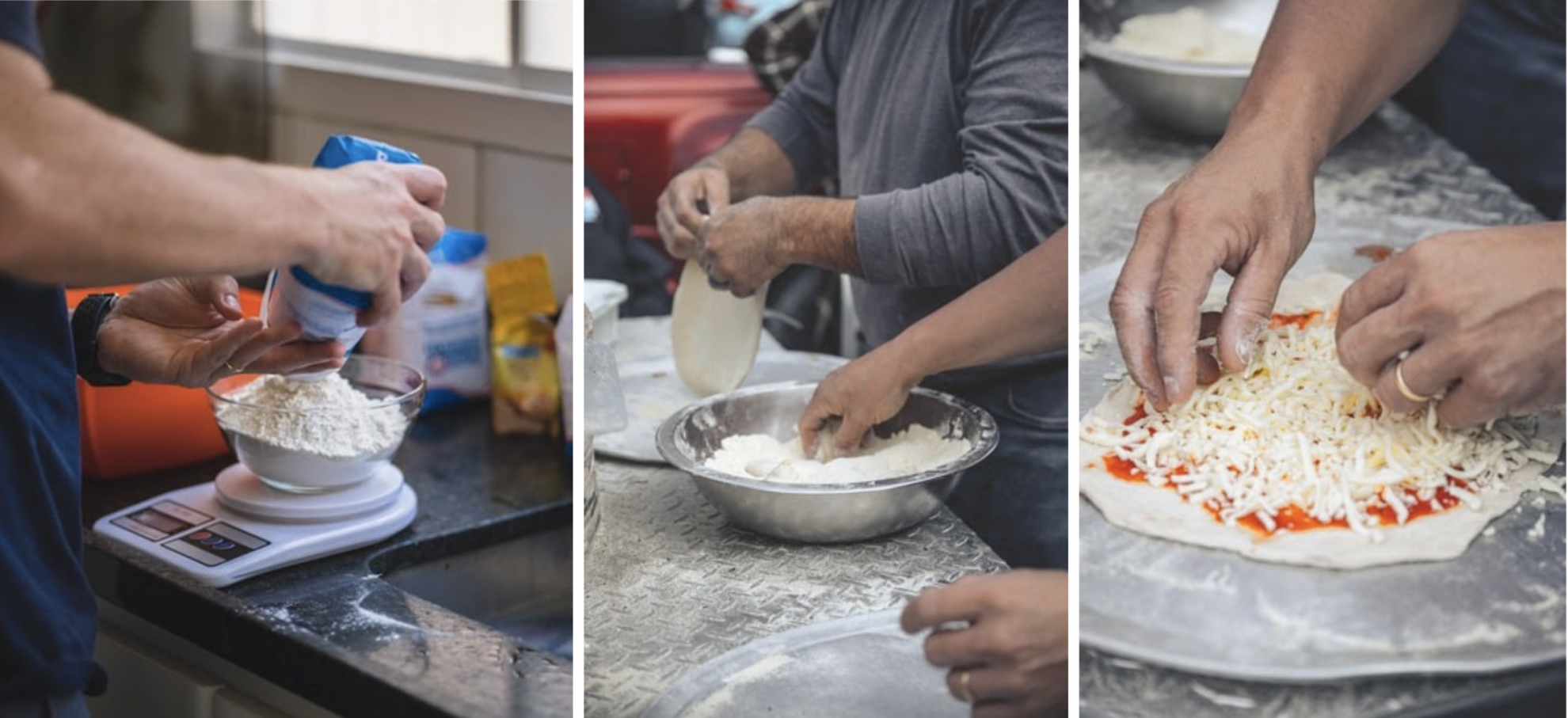 pizza, proces pizza, mozzarella 