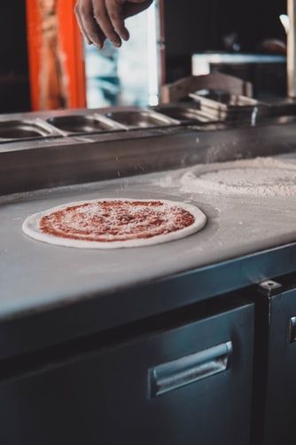 pizza, faina